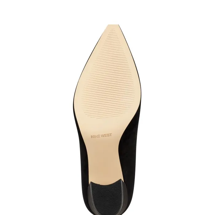 Cara Dress Pumps Black Suede Women Nine West Heels