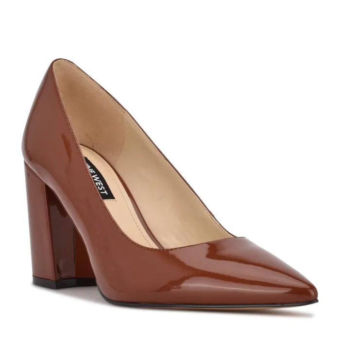 Cara Dress Pumps Brownclear Women Nine West Heels