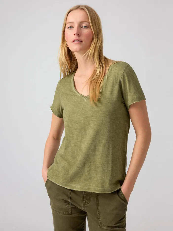 Carefree Tee Burnt Olive Women Sanctuary Clothing Tees and Tops