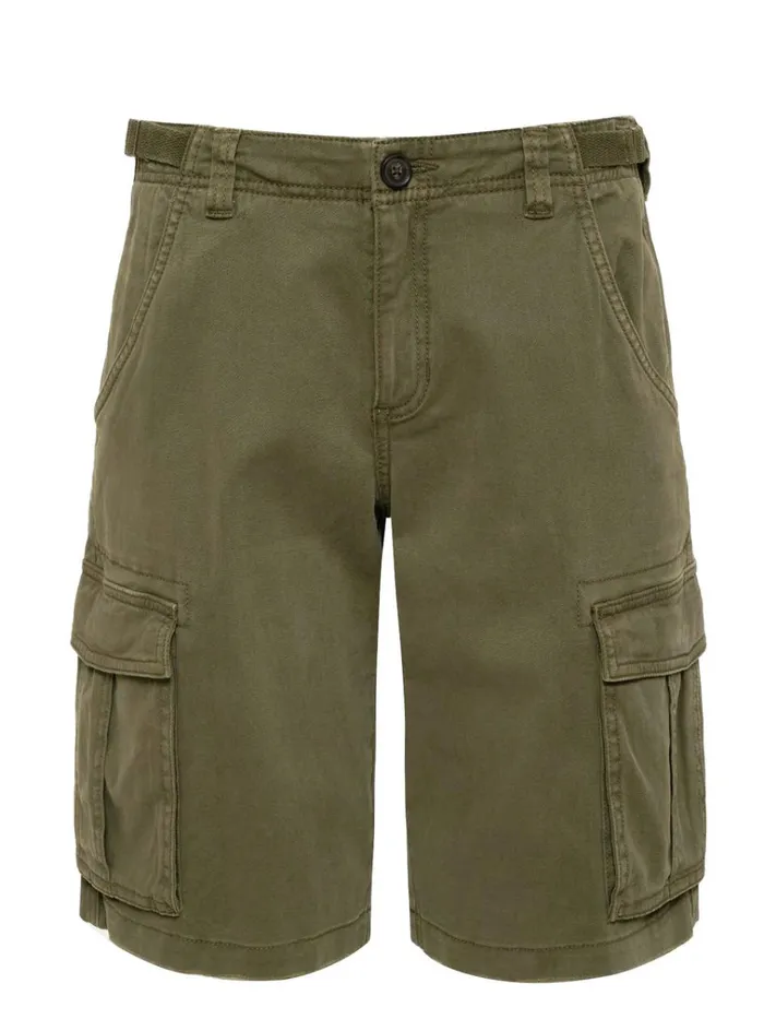 Cargo Long Standard Rise Short Burnt Olive Women Sanctuary Clothing Shorts