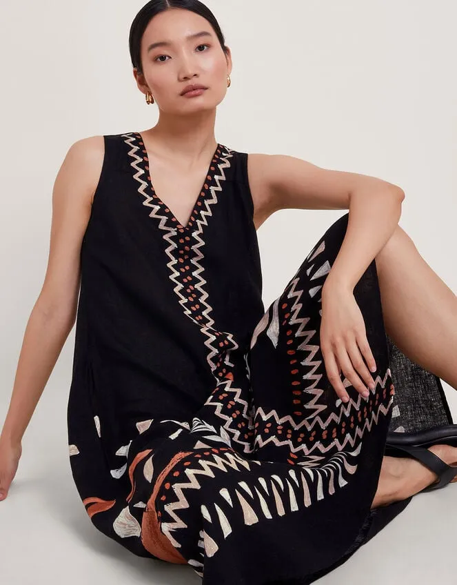 Carlotta Midi Dress Black Women Monsoon Dresses