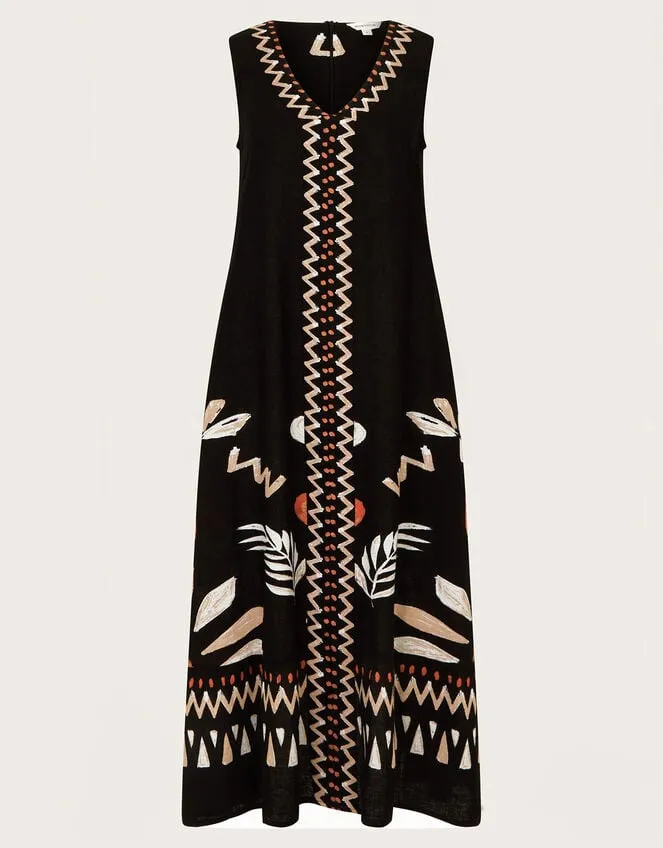 Carlotta Midi Dress Black Women Monsoon Dresses