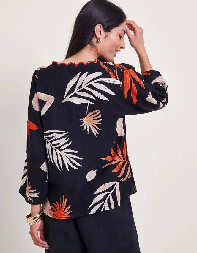 Carlotta Print Top Black Women Monsoon Tops and Blouses