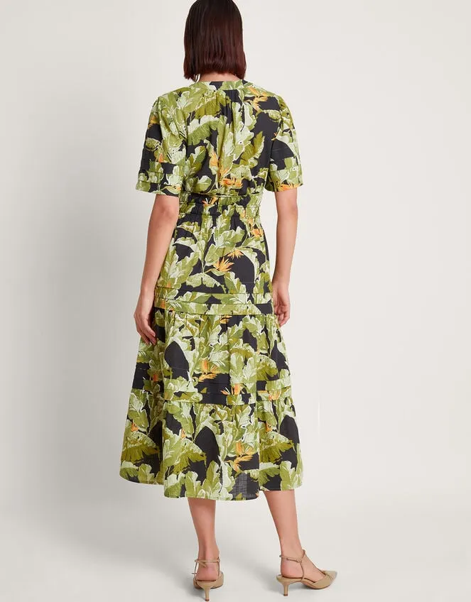 Carmina Print Dress Black Women Monsoon Dresses