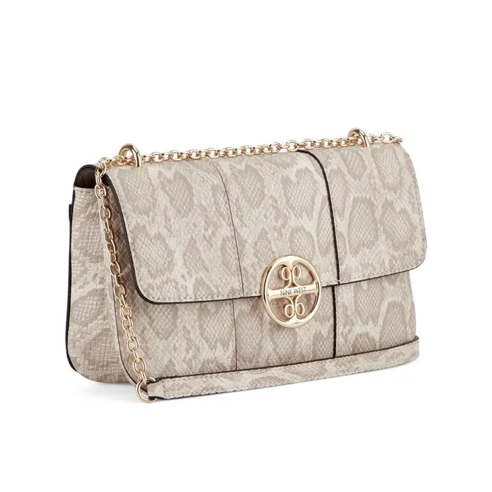 Carol Convertible Shoulder Bag Natural Python WomenMen Nine West Satchels and Shoulder Bags