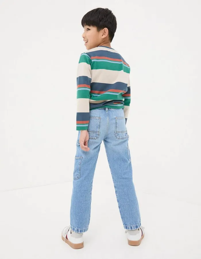 Carpenter Jeans Light Denim Blue Boys FatFace Jeans Trousers and Joggers