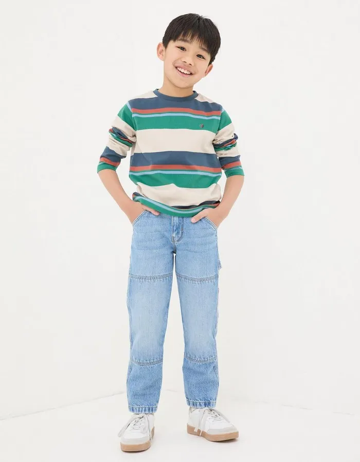 Carpenter Jeans Light Denim Blue Boys FatFace Jeans Trousers and Joggers