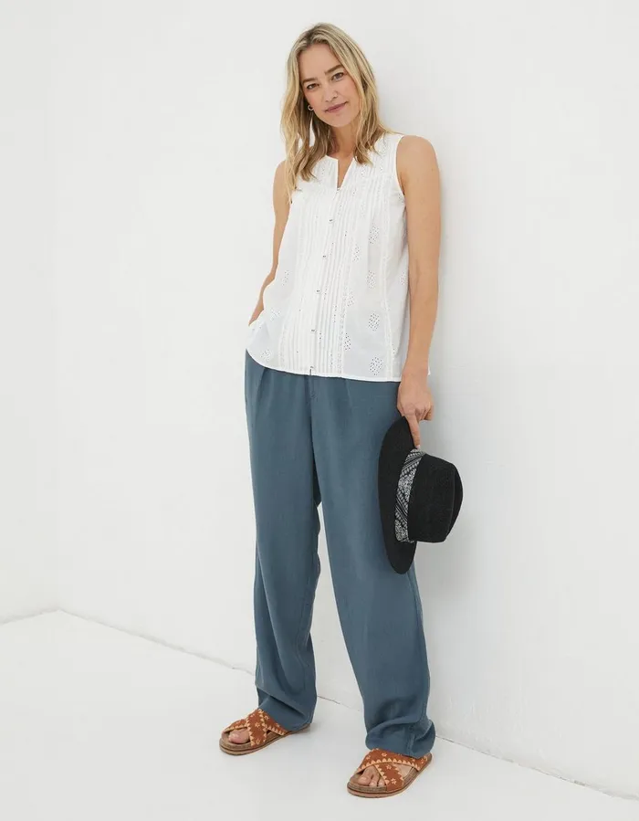 Cassie Cami Off White Women FatFace Shirts and Blouses
