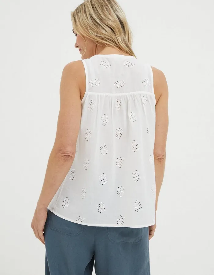Cassie Cami Off White Women FatFace Shirts and Blouses