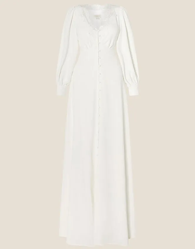 Cecilia Long Sleeve Bridal Lace Dress Ivory Women Monsoon Dresses