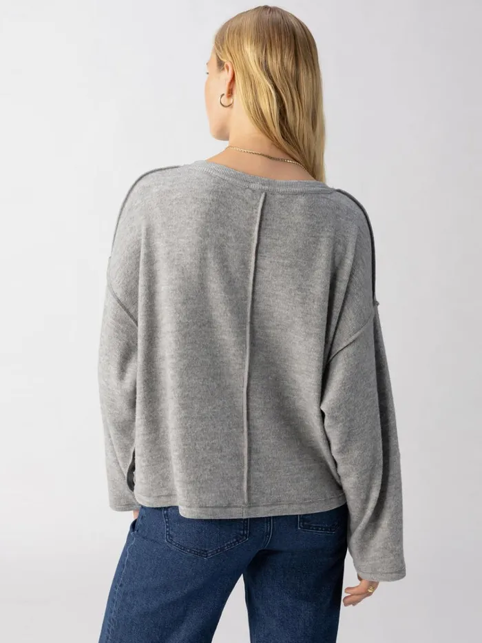 Change Of Scenery Knit Top Heather Ash Women Sanctuary Clothing Tees and Tops Change Of Scenery Knit Top Heather Ash Women Sanctuary Clothing Tees and Tops