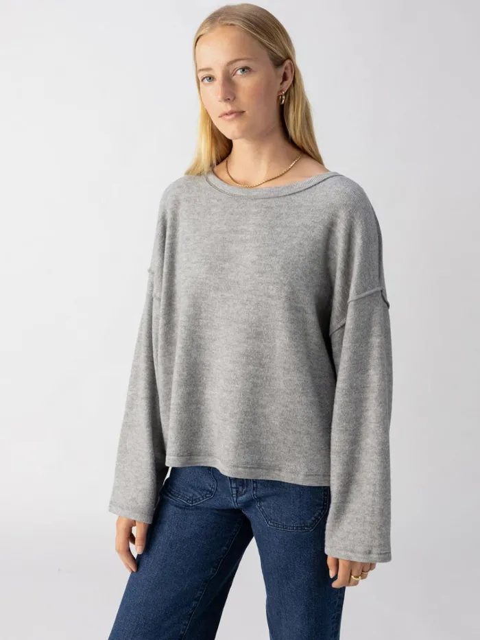 Change Of Scenery Knit Top Heather Ash Women Sanctuary Clothing Tees and Tops Change Of Scenery Knit Top Heather Ash Women Sanctuary Clothing Tees and Tops