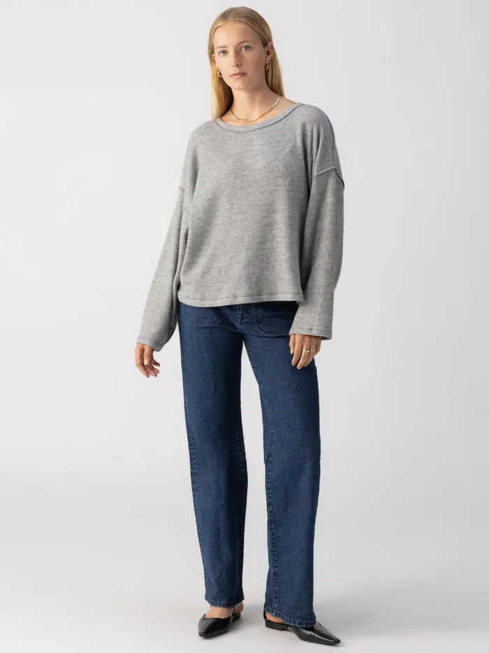 Change Of Scenery Knit Top Heather Ash Women Sanctuary Clothing Tees and Tops Change Of Scenery Knit Top Heather Ash Women Sanctuary Clothing Tees and Tops
