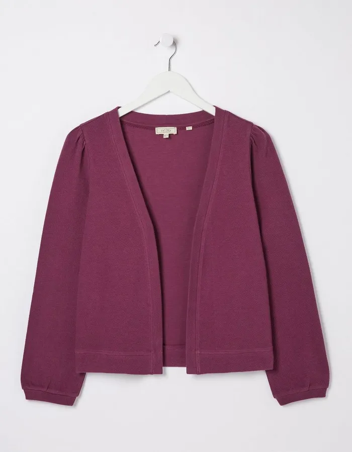 Charlotte Cardigan Burgundy Women FatFace Knitwear