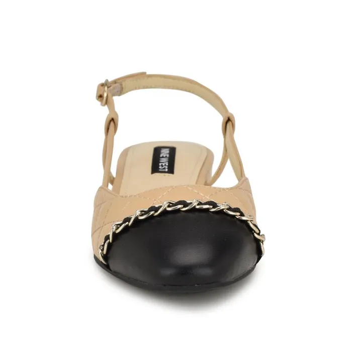 Charme Slingback Dress Flats Light Natural Women Nine West Flats and Loafers