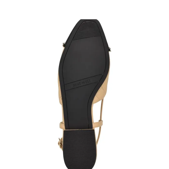 Charme Slingback Dress Flats Light Natural Women Nine West Flats and Loafers