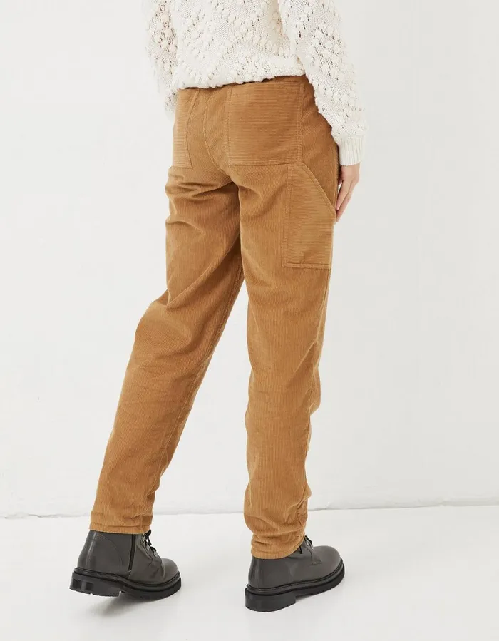 Chesil Mixed Cord Trousers Brown Women FatFace Trousers and Leggings