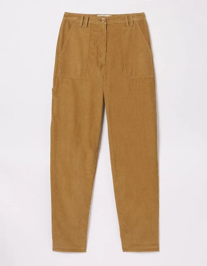 Chesil Mixed Cord Trousers Brown Women FatFace Trousers and Leggings