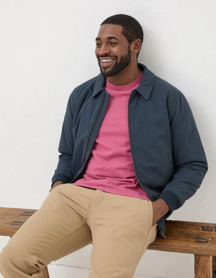 Chester Bomber Jacket Navy Men FatFace Coats and Jackets