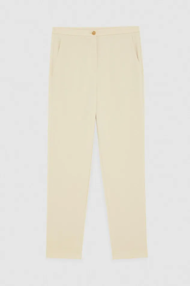 Cigarette Women Patrizia Pepe Essential Cigarette Pants Desert Beige