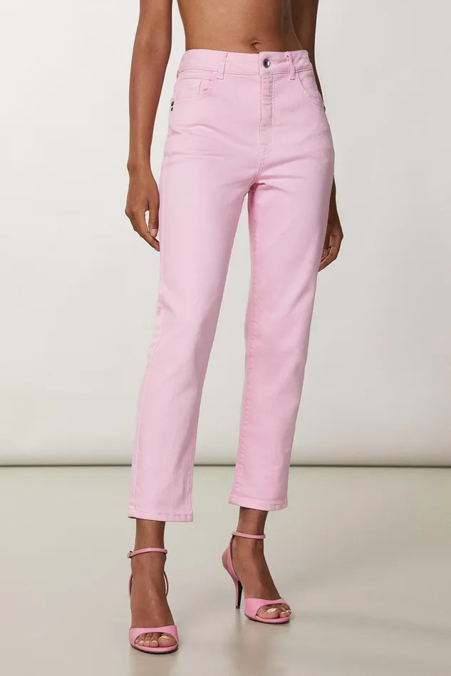 Cigarette Women Patrizia Pepe HighWaisted Cigarette Pants Fresh Pink