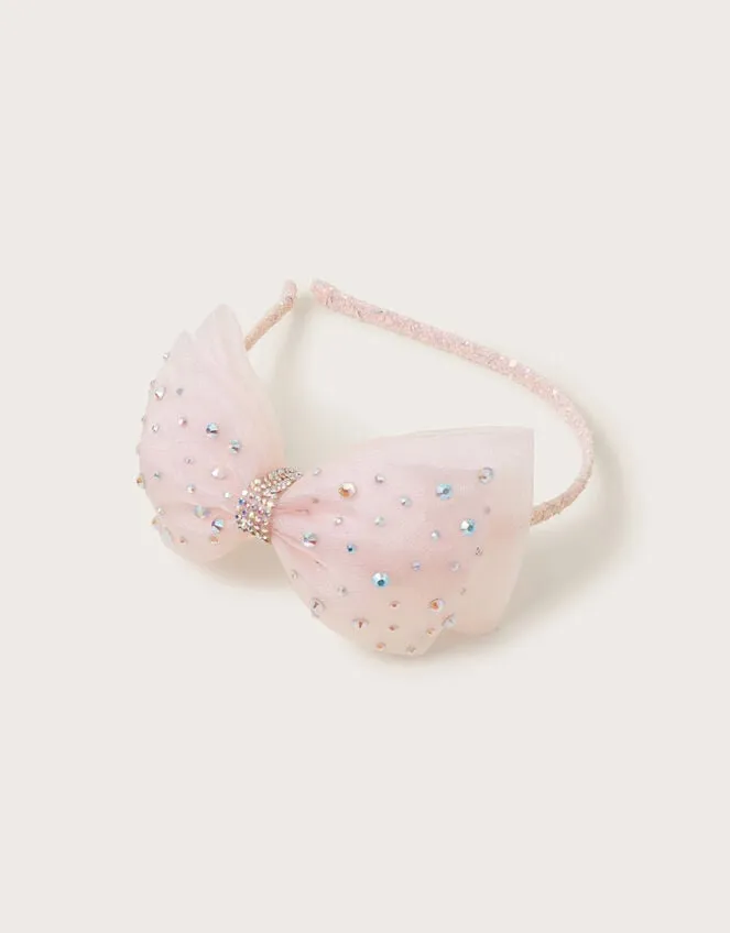 Cindy Diamante Bow Headband Children Monsoon Girls039 Hair Accessories