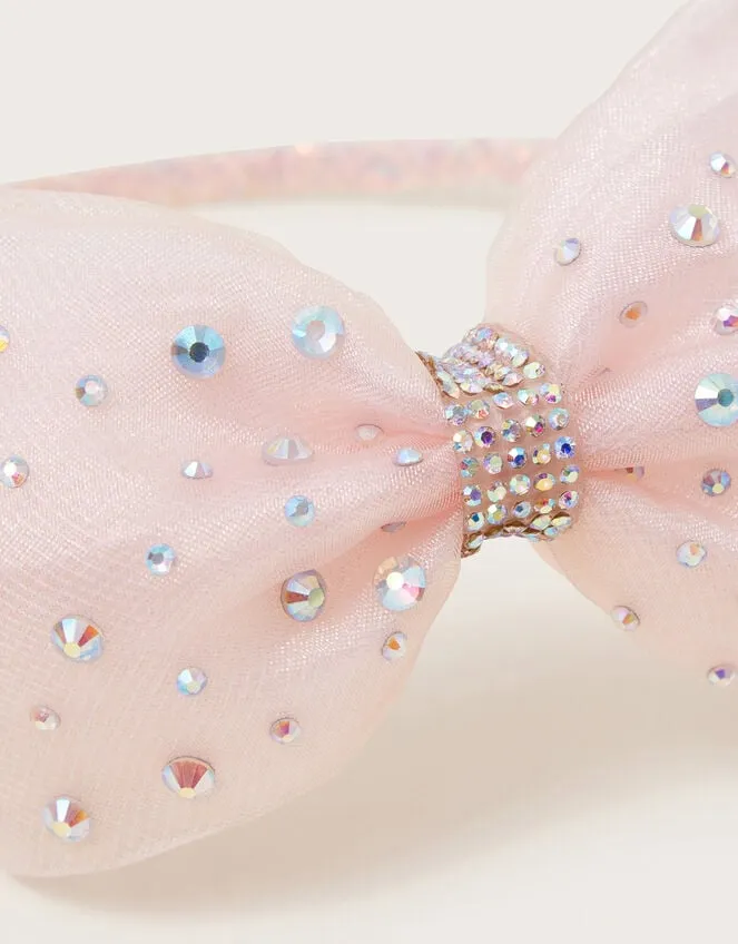 Cindy Diamante Bow Headband Children Monsoon Girls039 Hair Accessories