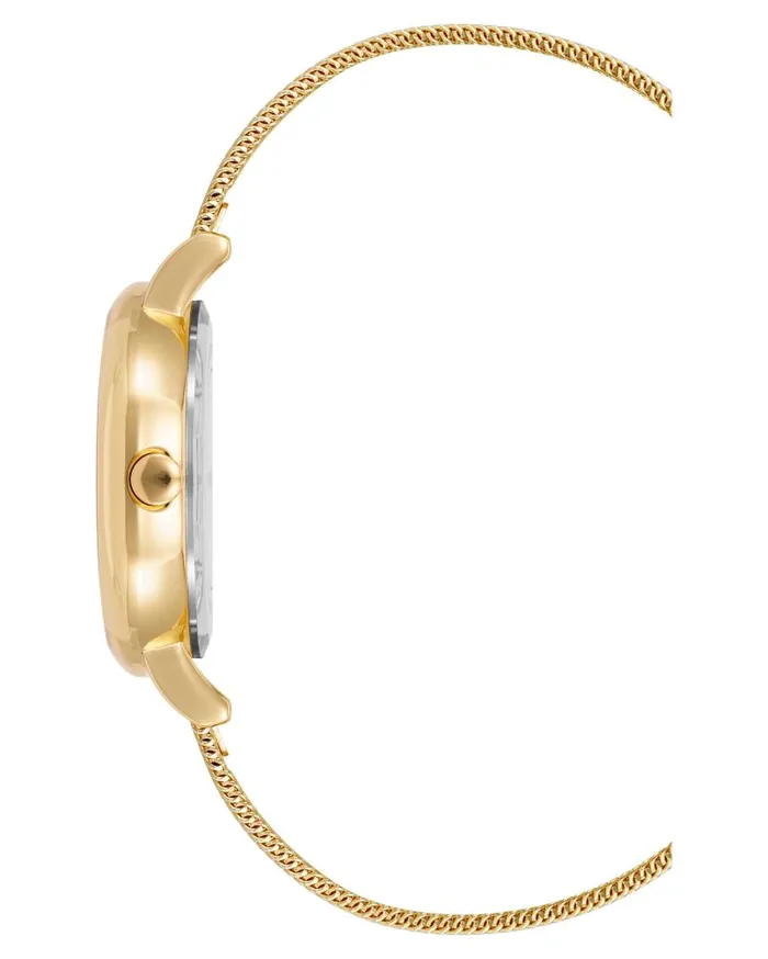 Classic Mesh Bracelet Watch Gold WomenMen Nine West Watches