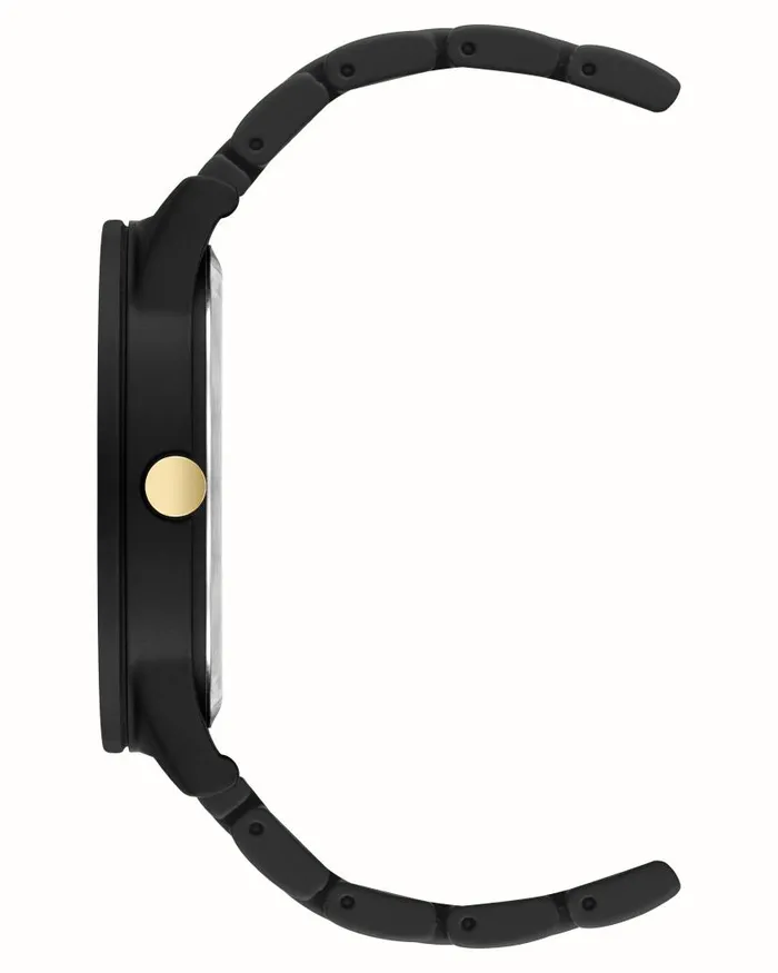 Classic Rubberized Bracelet Watch Blackgold WomenMen Nine West Watches