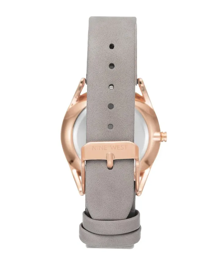 Classic Strap Watch Grey WomenMen Nine West Watches