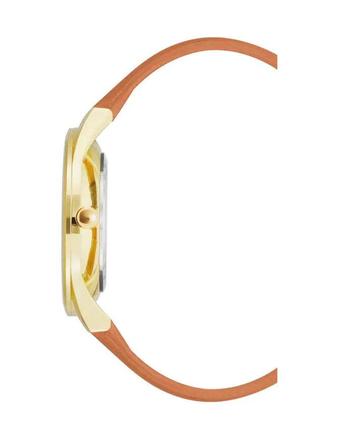Classic Strap Watch Honey Brown WomenMen Nine West Watches