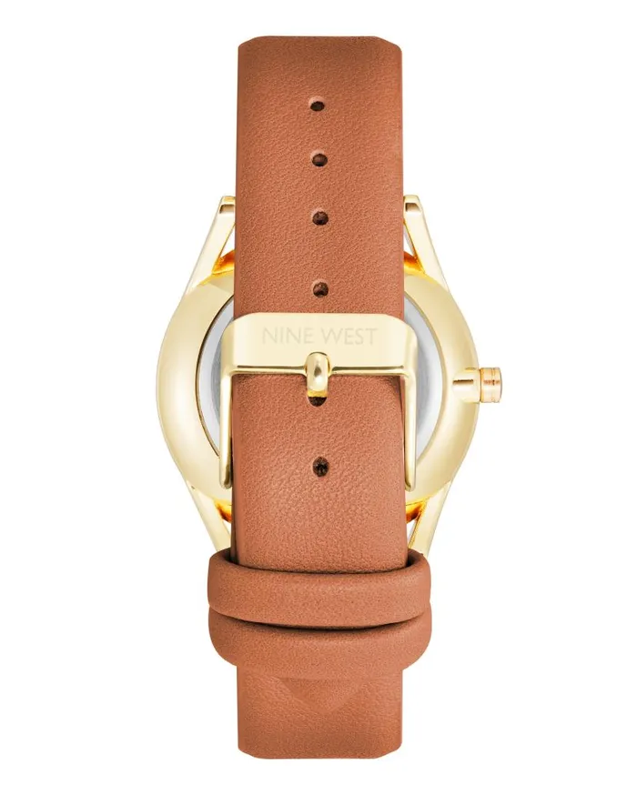 Classic Strap Watch Honey Brown WomenMen Nine West Watches