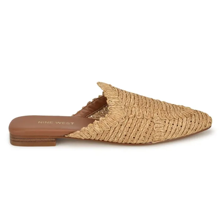 Cleigha Pointy Toe Mules Light Natural Women Nine West Mules