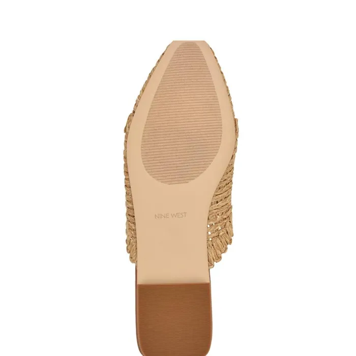 Cleigha Pointy Toe Mules Light Natural Women Nine West Mules