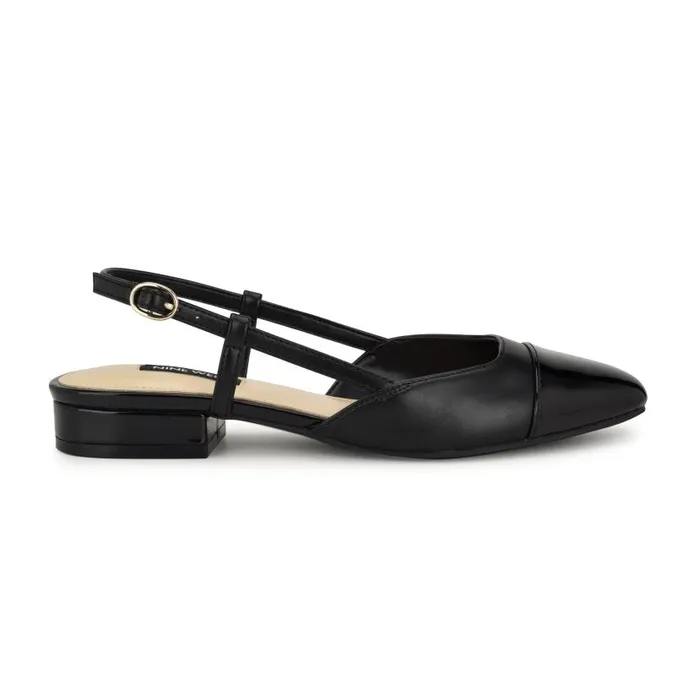 Cloude Slingback Dress Flats Black Women Nine West Heels