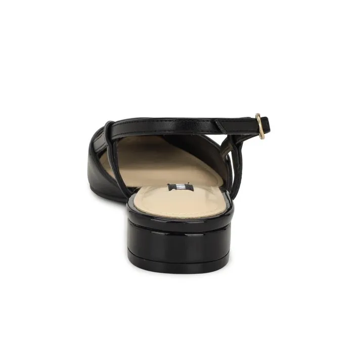 Cloude Slingback Dress Flats Black Women Nine West Heels