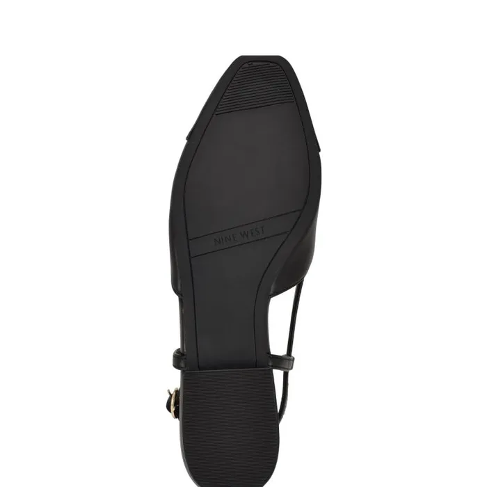 Cloude Slingback Dress Flats Black Women Nine West Heels