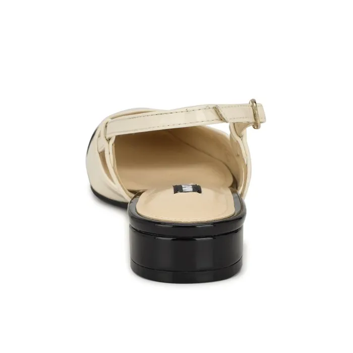 Cloude Slingback Dress Flats Ivory Women Nine West Heels