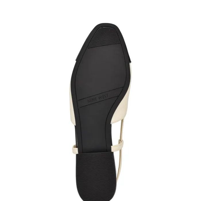 Cloude Slingback Dress Flats Ivory Women Nine West Heels