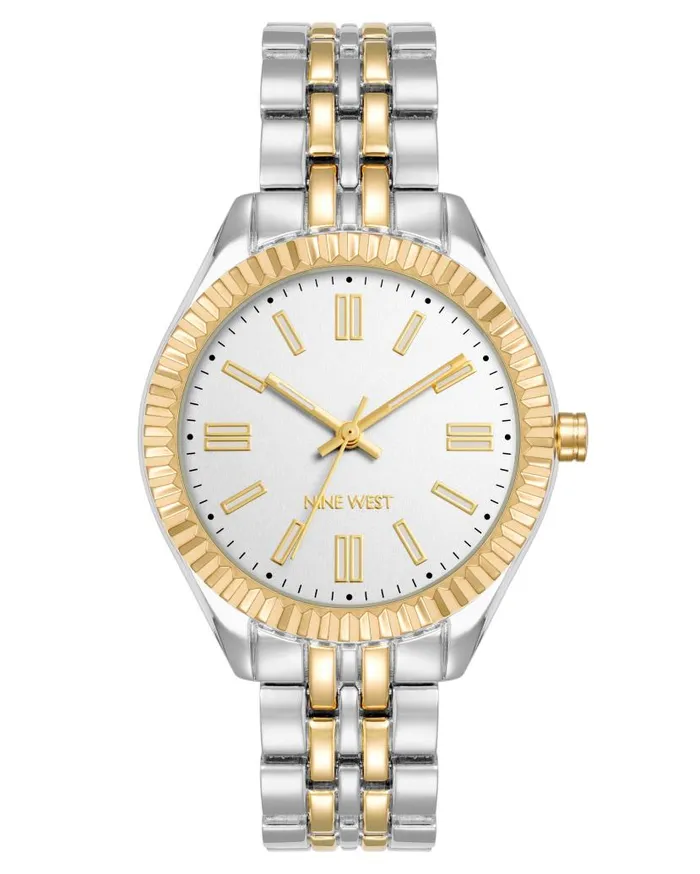 Coin Edge Bezel Watch Twotone WomenMen Nine West Watches