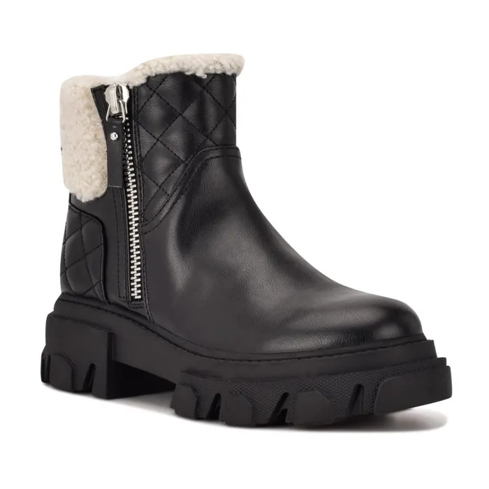 Colbee Lug Sole Booties Black Women Nine West Boots and Booties