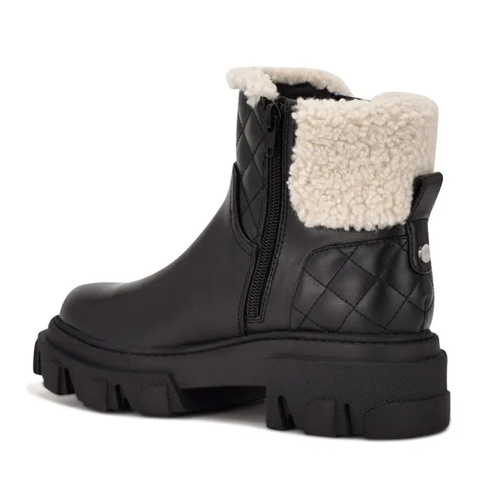 Colbee Lug Sole Booties Black Women Nine West Boots and Booties