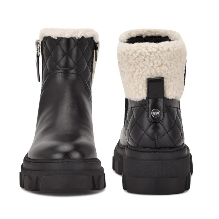 Colbee Lug Sole Booties Black Women Nine West Boots and Booties