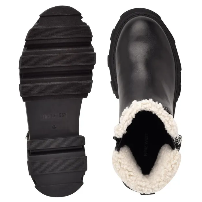 Colbee Lug Sole Booties Black Women Nine West Boots and Booties