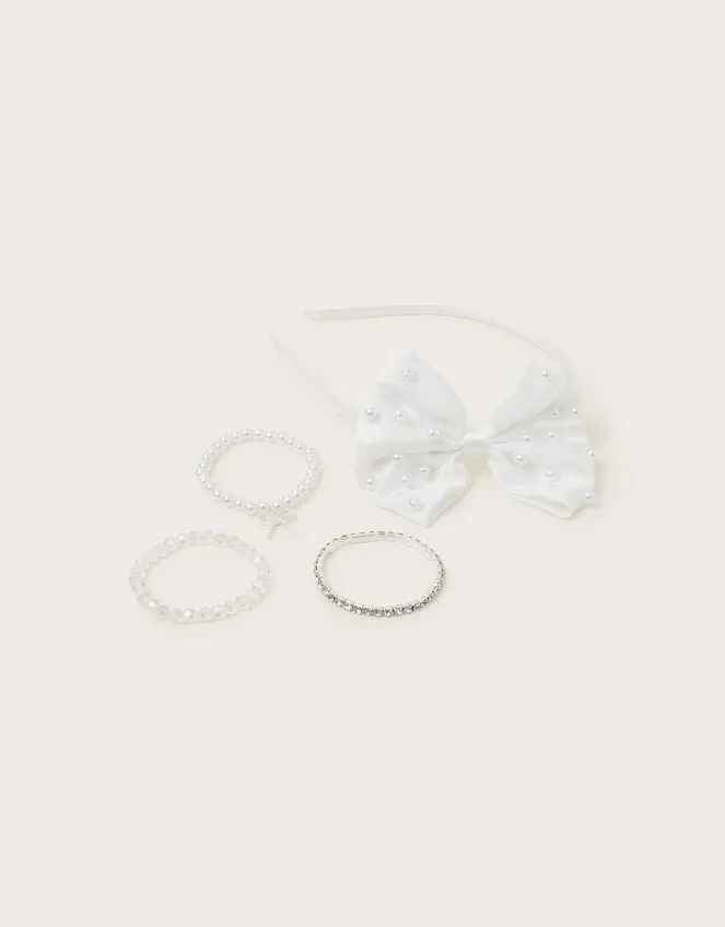 Communion Headband And Bracelets Children Monsoon Girls039 Hair Accessories