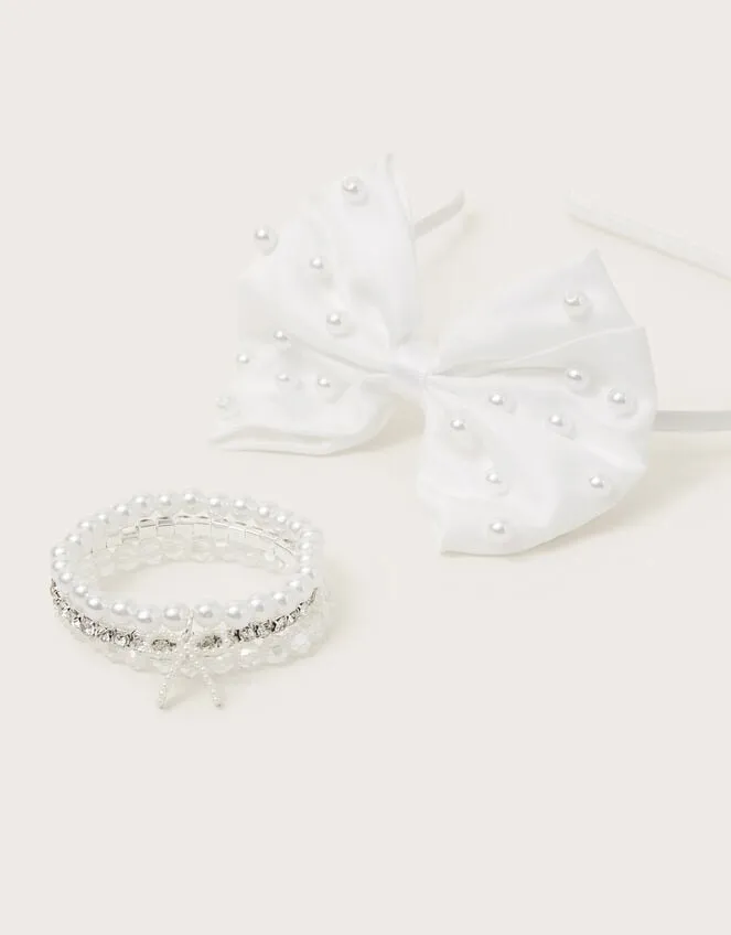 Communion Headband And Bracelets Children Monsoon Girls039 Hair Accessories