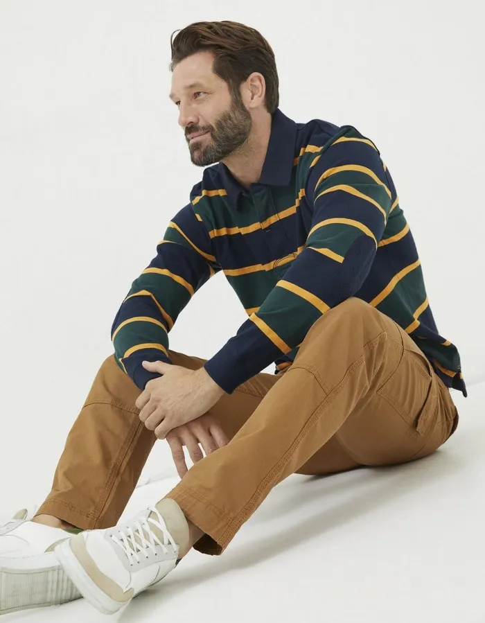 Corby Ripstop Cargo Trousers Tan Men FatFace Trousers and Chinos