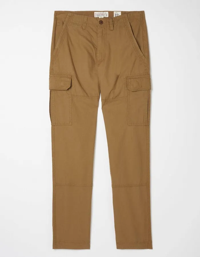 Corby Ripstop Cargo Trousers Tan Men FatFace Trousers and Chinos