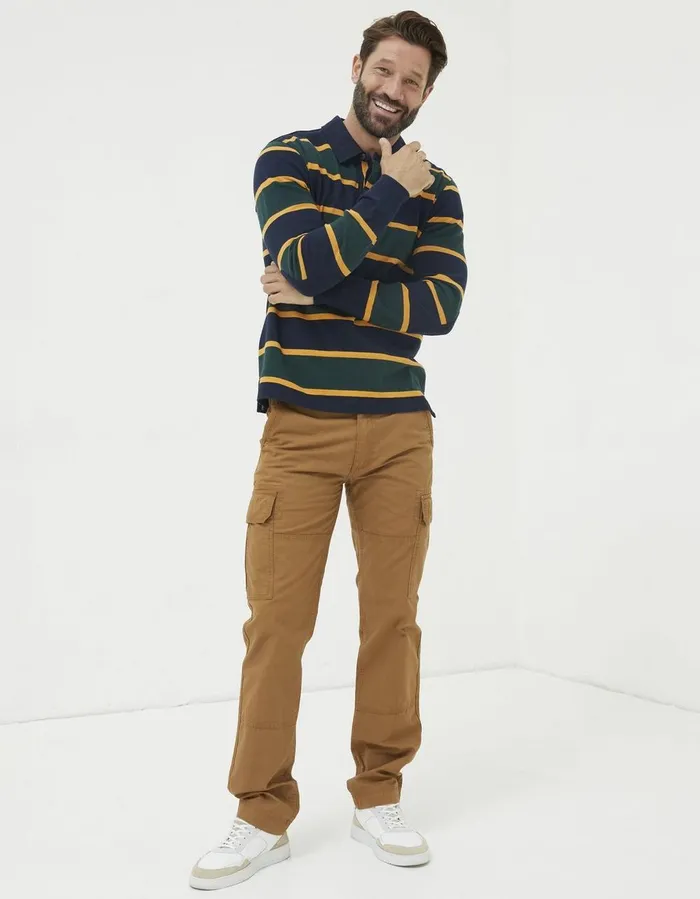 Corby Ripstop Cargo Trousers Tan Men FatFace Trousers and Chinos