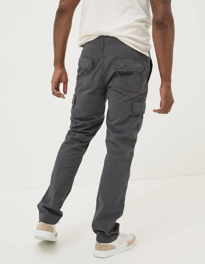 Corby Straight Cargo Trousers Dark Grey Men FatFace Trousers and Chinos